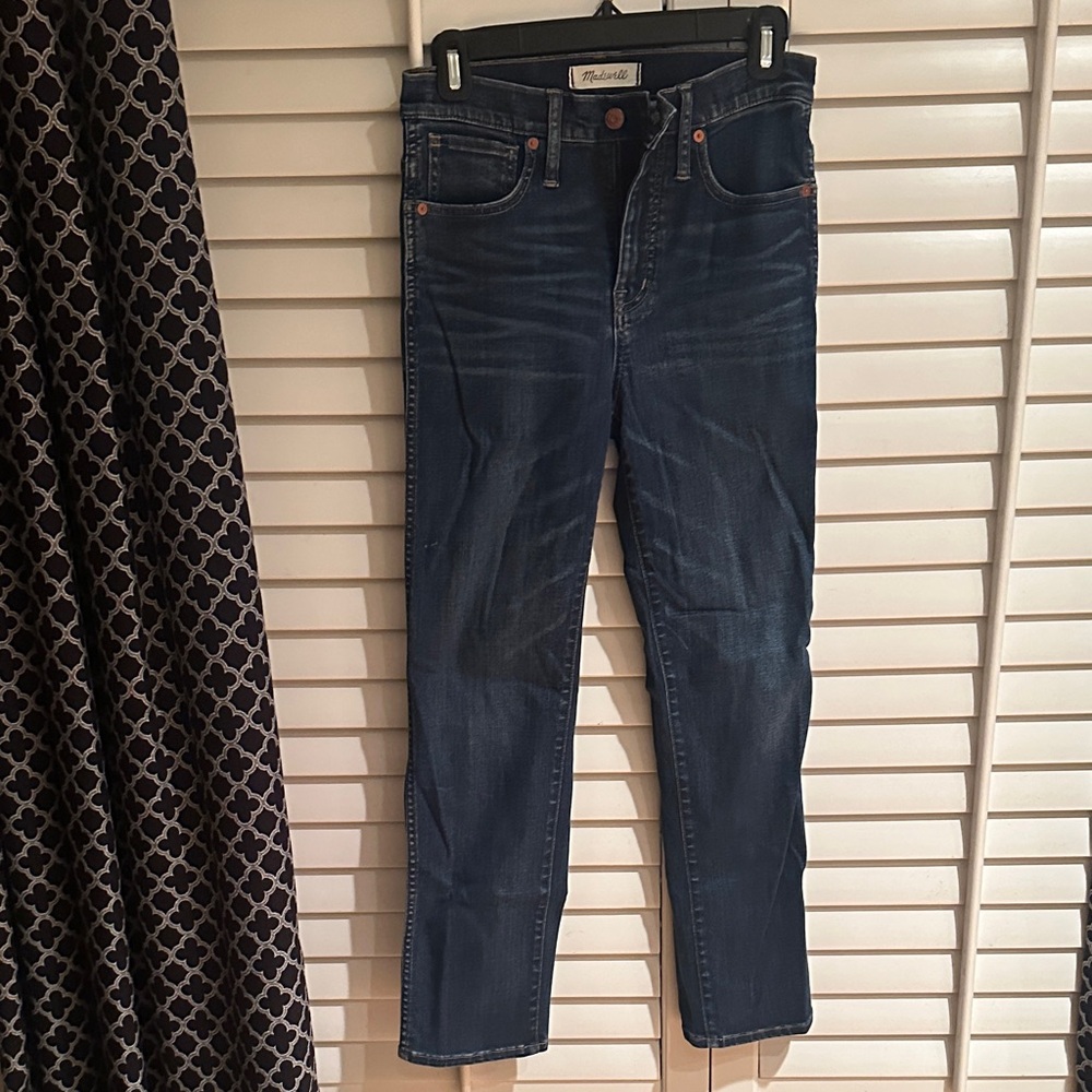 Madewell Women's Skinny Jeans - Dark Blue